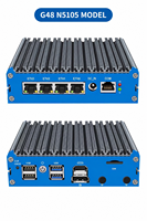 Mini PC sans ventilateur BKHD G48 J6412 N5105 avec 4 ports Intel I226 2.5GbE LAN, pare-feu, routeur VPN