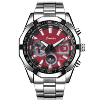 Montre pour homme avec calendrier, étanche, lumineuse, sportive et tendance ; Ventes transfrontalières avec un grand cadran