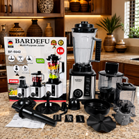 110V 220V 9500W 4L 8-in-1 elektrische voedselblender met roestvrijstalen 8-blads huishoudelijke keukenmachine voor vlees en fruitvermaler