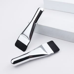 <span class=keywords><strong>Brocha</strong></span> de Maquillaje <span class=keywords><strong>para</strong></span> Base Líquida, Mini Ultrafina, Nuevo Diseño, con Mango Metálico Corto <span class=keywords><strong>para</strong></span> Aplicación Facial - Product Image 4