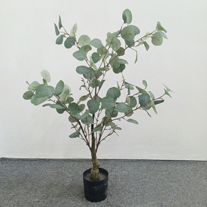 Simulazione eucalipto albero succulento vaso per interni bionico verde pianta decorazione per soggiorno pianta artificiale-149 - Product Image 2
