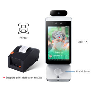 Terminal <span class=keywords><strong>de</strong></span> reconnaissance faciale RA08T-A <span class=keywords><strong>de</strong></span> sécurité HF avec contrôle d'accès et <span class=keywords><strong>de</strong></span> présence pour mur/bureau/porte <span class=keywords><strong>de</strong></span> détection <span class=keywords><strong>de</strong></span> température et d'alcool - Product Image 1