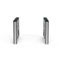 Barrière pivotante en acier inoxydable 304, porte tournante avec vérification par empreinte digitale, contrôle d'accès pour l'entrée des élèves dans l'école