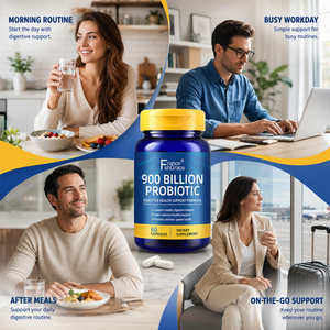 Suplemento Probiótico Shecome al por Mayor, Fabricante de Cápsulas Probióticas de Bacillus Coagulans para Apoyo Digestivo, 60 Cápsulas con 900 Mil Millones de Probióticos - Product Image 2