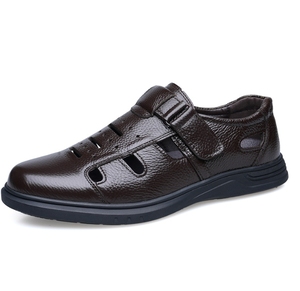 Zapatos de cuero sin cordones para hombre Up-4931r, sandalias deportivas planas y elegantes, zapatos casuales de vestir para negocios. - Product Image 2