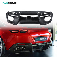 Kit carrosserie en fibre de carbone sèche préimprégnée de style OEM, diffuseur arrière pour Ferrari Roma