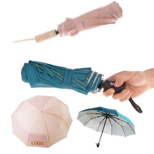 Lightweight Wholesale Foldable Branded Coloured <b>Umbrella</b> Manual Open Windproof Folding Advertising <b>Umbrellas</b> - Product Image 5
