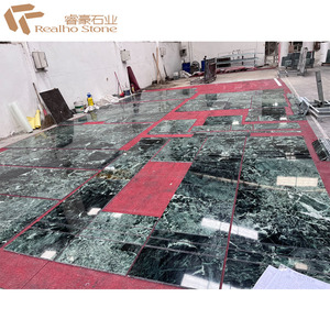 อิตาลีหินอ่อนสีเขียวกระเบื้องเคาน์เตอร์ขัดสีเขียวหินอ่อนสีเขียวตกแต่งบ้านธรรมชาติ Pradas หินอ่อนสีเขียว - Product Image 3