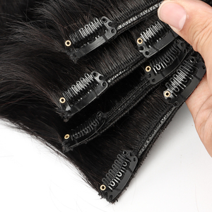 Vente en gros 100% cheveux humains 12A <span class=keywords><strong>pince</strong></span> de pieuvre dans les extensions de cheveux pour les femmes blanches cheveux vierges bruts avec cuticule alingée - Product Image 1