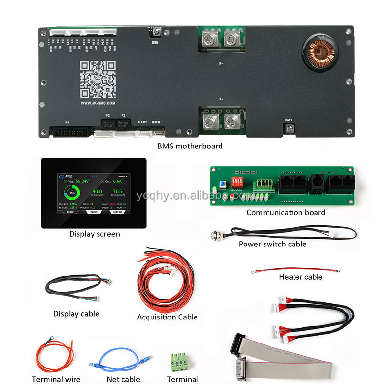 JK Inverter BMS V19 Upgrade - 200A PB2A16S20P with Display