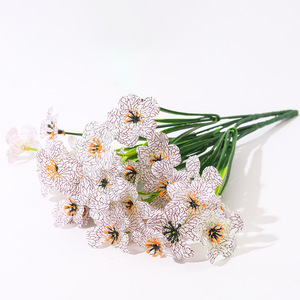 Ramo de Flores Artificiales de 35 cm de Altura, Flores de Seda y Plástico de Alta Simulación, Decoraciones para Bodas, Exteriores y Hogar - Product Image 3