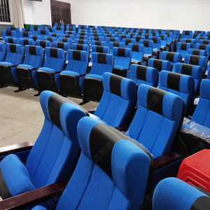 เก้าอี้หอประชุมมานวาเอ็กซ์โป สีฟ้า พร้อมโต๊ะเขียนหนังสือ สำหรับห้องบรรยายและห้องประชุมแบบแถว - Product Image 3
