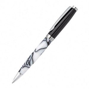 Business Luxury Acrylic Body Silver Trim Personalized Logo Metal Ball <b>Pen</b> Gift for Men - Product Image 2
