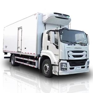 Nouveau camion frigorifique diesel Qingling pour l'exportation, Isuzu <span class=keywords><strong>Juka</strong></span> 6,8 m, 10 tonnes, chaîne du froid, prix après-vente à vie, fabricant personnalisé - Product Image 1