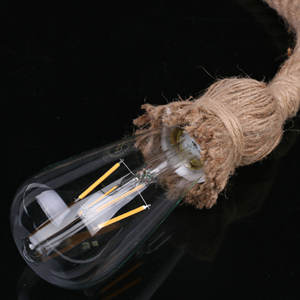 Rurale Vintage creativo fai da te retrò corda di canapa Edison decorazione luce pendente per Bar ristorante caffè - Product Image 6