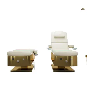 HOCHEY豪华电动美容面部床全功能皮肤病治疗椅高度可调按摩桌