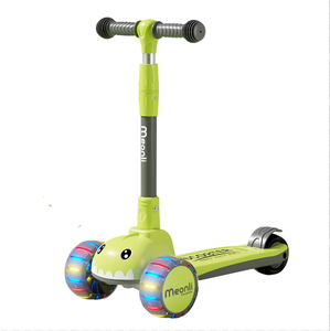 Nouveau modèle de trottinette <span class=keywords><strong>à</strong></span> 3 roues réglable en hauteur pour enfants avec siège, dotée de roues en PU lumineuses et d'une plateforme repose-pieds - Product Image 5