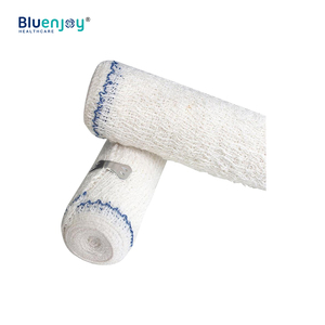 Bluenjoy ผ้าพันแผลทำจากผ้าฝ้ายสแปนเด็กซ์ทางการแพทย์ฟอกขาวพร้อมคลิปอะลูมิเนียมขายส่งจากโรงงานจีน - Product Image 2