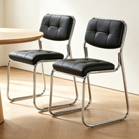 Chaise de réunion empilable à structure métallique, chaise de formation, chaise de bureau et d'ordinateur pour usage en salle de conférence - Vente en gros