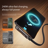 Cable de Carga Superrápida de 240W con Trenzado de Nailon Premium, Cable de Transferencia de Datos de Alta Velocidad de 480Mbps, Resistente y Sin Enredos