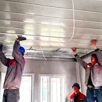 Maison modulaire à double aile en acier, flexible, résistante à l'humidité, respirante, entièrement équipée, extensible et pliable