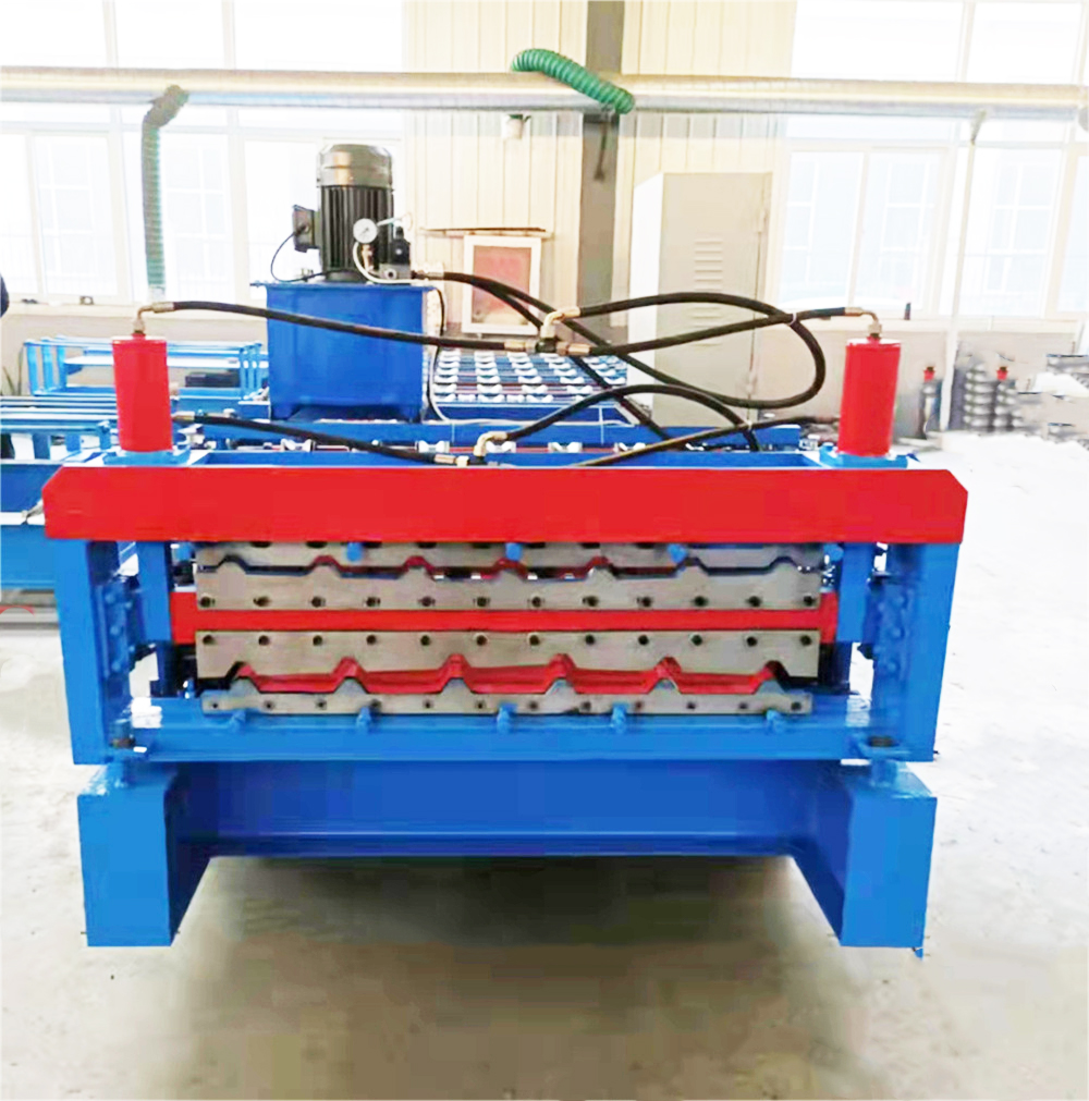 Automatic PPGI GI PPGL GL Corrugated IBR Panel Double Layer Metal Roofing Roll Forming Machine Roof Sheet Tile Making Machine