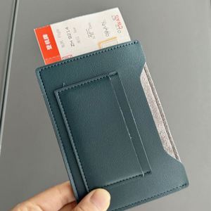 Portable PU Leather Passport <b>Holder</b> Cover Simple Passport <b>Wallet</b> Travel Ticket <b>Holder</b> Business Gifts - Product Image 1