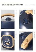 Mini cuiseur à riz électrique 1,0 L, bleu et jaune, motif visage mignon, cuve antiadhésive, cuiseur à riz intelligent pour la cuisson du riz, fonction maintien au chaud, OEM