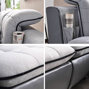 <span class=keywords><strong>Muebles</strong></span> <span class=keywords><strong>de</strong></span> Sala <span class=keywords><strong>de</strong></span> Estar Modernos, Sofá Seccional en Forma <span class=keywords><strong>de</strong></span> U <span class=keywords><strong>de</strong></span> 7 Plazas, Tapizado en Terciopelo con Mechones, Súper Suave para el Hogar - Product Image 4