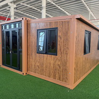 Maison conteneur préfabriquée en panneaux sandwich de 20FT et 40FT avec cuisine complète, idéale pour villa et appartement
