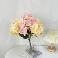 Bunga Sutra Buatan Gaya Vintage Amerika Retro Warna Musim Gugur Hydrangea Lima Kepala Buatan Bulgaria Buatan Cina Dekorasi Rumah Dalam Ruangan
