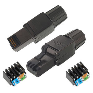 หัวต่อ RJ45 FTP SFTP แบบไม่ต้องใช้เครื่องมือ Cat7 Cat8 สำหรับสายอีเธอร์เน็ต  แบบ 8P8C - Product Image 1