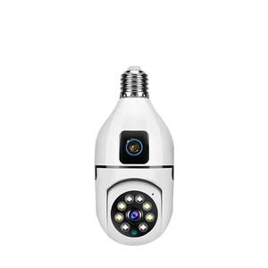 Dropshipping 8MP HD Wifi ánh sáng bóng đèn máy ảnh E27 ống kính kép mini không dây <span class=keywords><strong>IP</strong></span> Home an ninh giữ đèn với ứng dụng trong nhà - Product Image 3