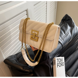 Sac à main femme de luxe 2024 Double couche poche matelassé chaîne sac à main en cuir PU dames sac à bandoulière design pour les femmes - Product Image 4