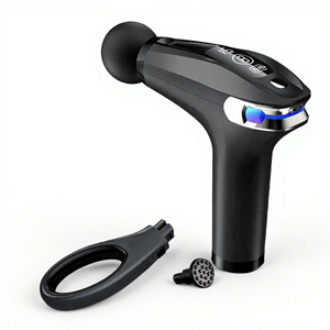 Pistola de Masaje Profesional para Fascia, 3200 RPM, Masajeador de Percusión de Tejido Profundo, 8 Velocidades, 4 Cabezales de Masaje, Pantalla LED, Batería de Larga Duración - Product Image 4
