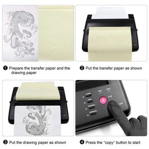Machine de transfert de tatouage thermique durable à faible bruit, imprimante de pochoirs rapide pour studio de tatouage professionnel - Product Image 6