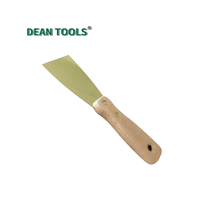 Couteau à mastic anti-étincelles 75 mm, outil de lissage de qualité industrielle avec manche en bois pour l'entretien des bâtiments DEAN TOOLS