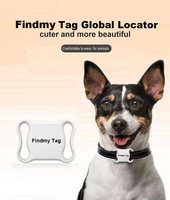 Traceur GPS pour animaux de compagnie (chiens et chats) anti-perte, localisateur décoratif, contrôle par application, Bluetooth, NFC, étanche IP68, en plastique, batterie 1 an