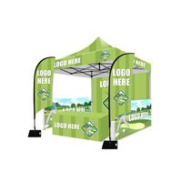 Tente pliante publicitaire haut de gamme pour exposition, conception personnalisée, impression de qualité supérieure, gazebo publicitaire facile à monter