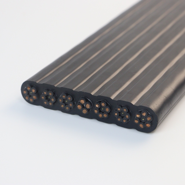 High-Performance YFFB Copper Flat Coil Cable for Mobile Equipment Wiring with PVC Insulation Stranded Conductor 300V/500V Rating