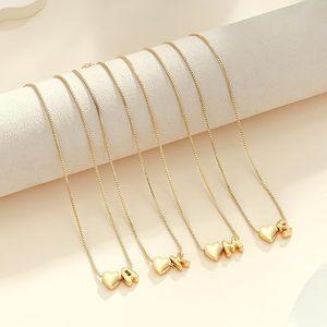Regalos <span class=keywords><strong>de</strong></span> <span class=keywords><strong>San</strong></span> <span class=keywords><strong>Valentín</strong></span>, Collar <span class=keywords><strong>de</strong></span> Gargantilla con Colgante <span class=keywords><strong>de</strong></span> Letra Inicial A-Z en Forma <span class=keywords><strong>de</strong></span> Corazón, Chapado en Oro <span class=keywords><strong>de</strong></span> 14K, Moderno y Elegante, para Adolescentes y Mujeres - Product Image 2