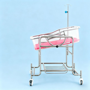 Cuna de Acero Inoxidable Guangdong Hangyu 820x500x850mm, Cuna Doble para Bebé, Cuna Colecho - Product Image 1