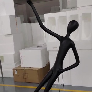 Luci Creative a nuvola grandi ornamenti FRP di lusso Hotel reparto vendite pavimento-materiale in resina scultura umanoide - Product Image 2