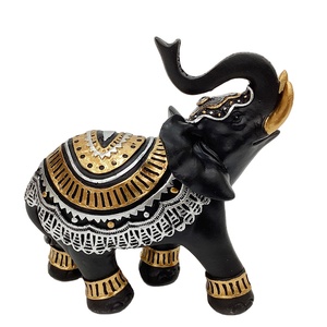 Stile europeo oro antico elefante scultura casa decorativa in resina in fibra di vetro statua collezioni indiane per tavolo stampo prodotto - Product Image 3