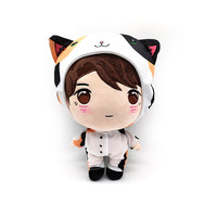 Boîte d'emballage personnalisée pliable pour peluches avec fenêtre en PVC, design de boîte à jouets, emballage pour jouets en peluche, boîtes cadeaux en papier coloré