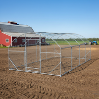 Nouveau poulailler multifonctionnel en acier galvanisé, résistant aux intempéries et écologique, 6x3x2m, facile à assembler, avec garantie de 3 ans
