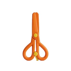 กรรไกรเด็ก ปลายกลมพลาสติก 5 ซม. สำหรับงานฝีมือเด็ก อุปกรณ์การเรียน - Product Image 1