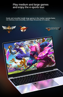 Laptop 15.6 Inci Komputer Laptop Dijual dengan AMD R3-2200u DDR4 Ram 32GB Komputer Laptop Perak SSD 1TB