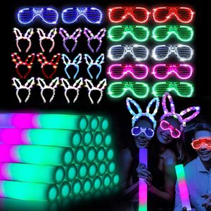 2023 New Style LED Leuchten Blinkende Glühen Haar bänder LED Katzen ohr Glühen Stirnband Frauen Mädchen Kostüm Stirnband für Neon Party - Product Image 5