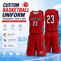 Conjuntos de Camisetas y Pantalones Cortos de Baloncesto Personalizados, Ropa de Baloncesto para Hombre, Sublimación Completa, Transpirable, Uniformes de Baloncesto para Adultos y Jóvenes